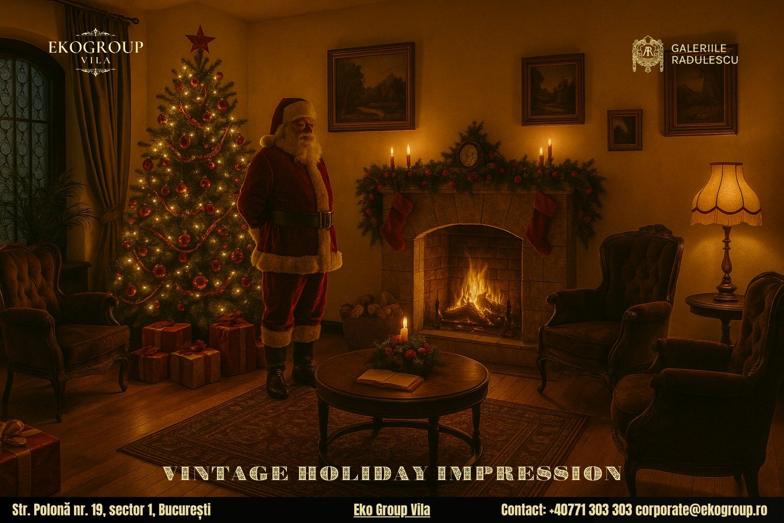 Legenda lui Moș Crăciun în atmosfera fermecătoare a Crăciunului anilor ’30 la Eko Group Vila 5 Legenda lui Moș Crăciun în atmosfera fermecătoare a Crăciunului anilor ’30 la Eko Group Vila